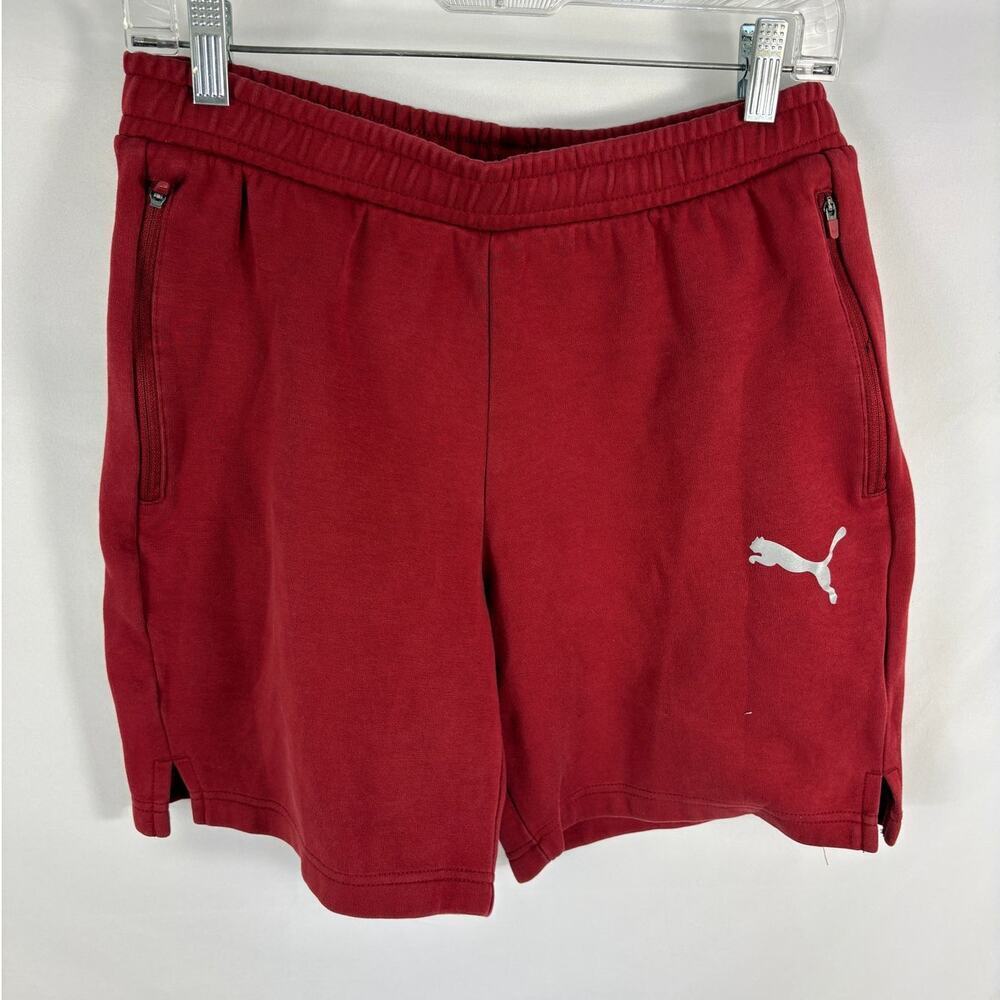 Puma Red Sweat Shorts Size Medium